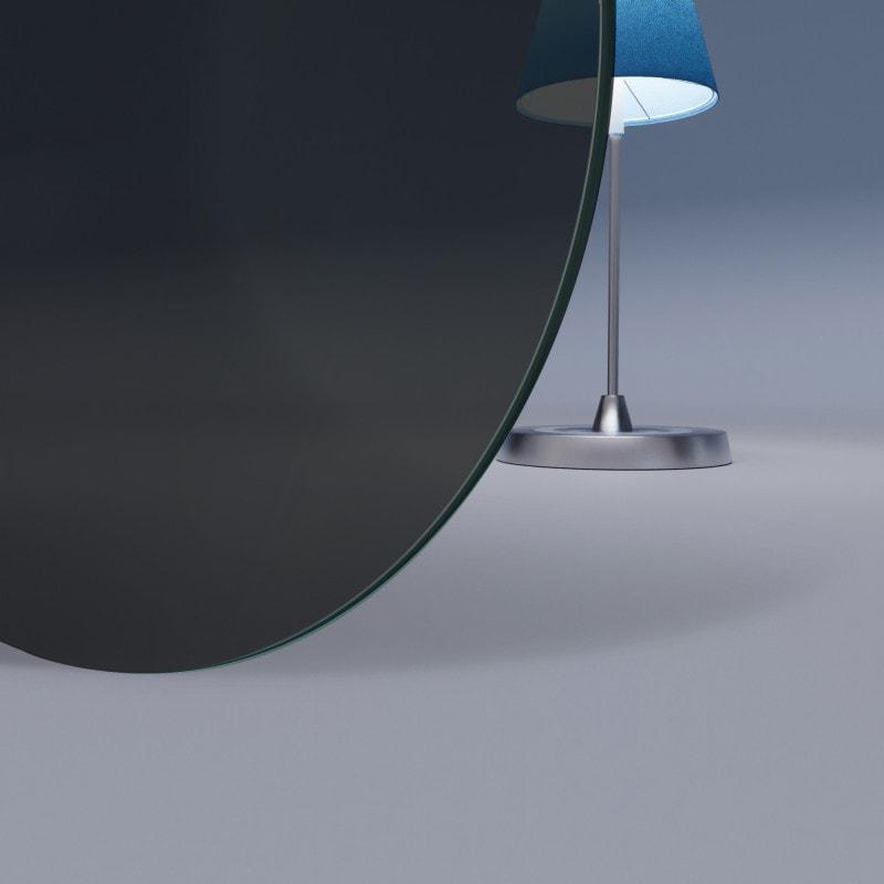 Runde Glasplatte 8 mm Graues ESG Glas Parsol®