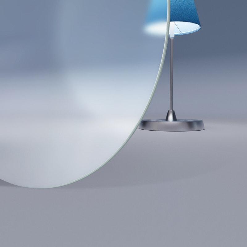Runde Glasplatte Satinato 6 mm
