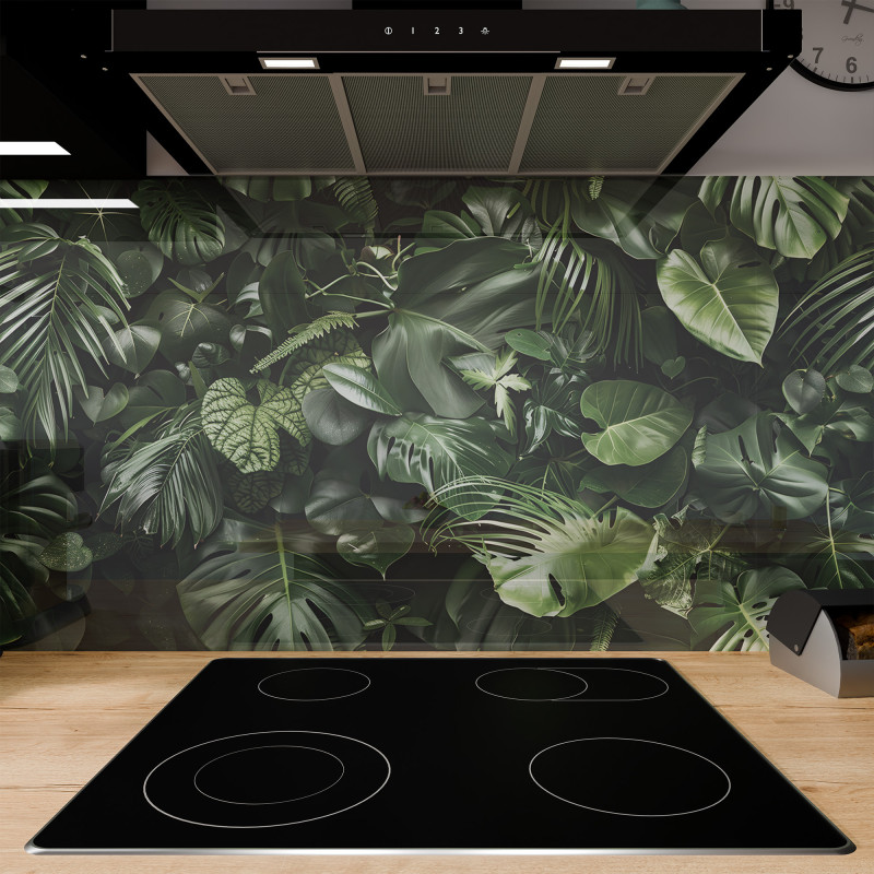 Küchenrückwand ESG Glas 6mm mit keramischen Farbdruck JUNGLE 2