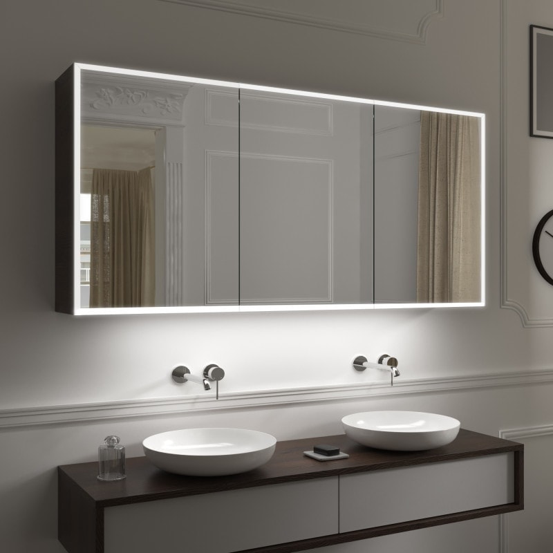 Beleuchtung Maß nach fürs und Mit Bad: Spiegelschrank