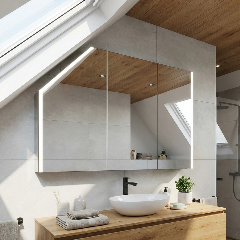 Spiegelschrank für Dachschrägen - Winglet