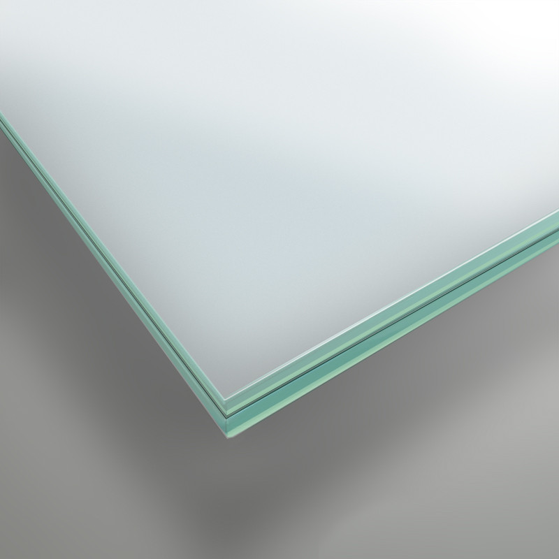 GLASPLATTE Satiniert 10 mm SICHERHEITSGLAS undurchsichtig poliert 246,70€/m² 