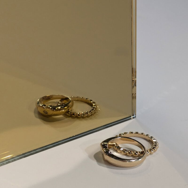 4 mm Spiegel gold bronze - Goldbronzespiegel