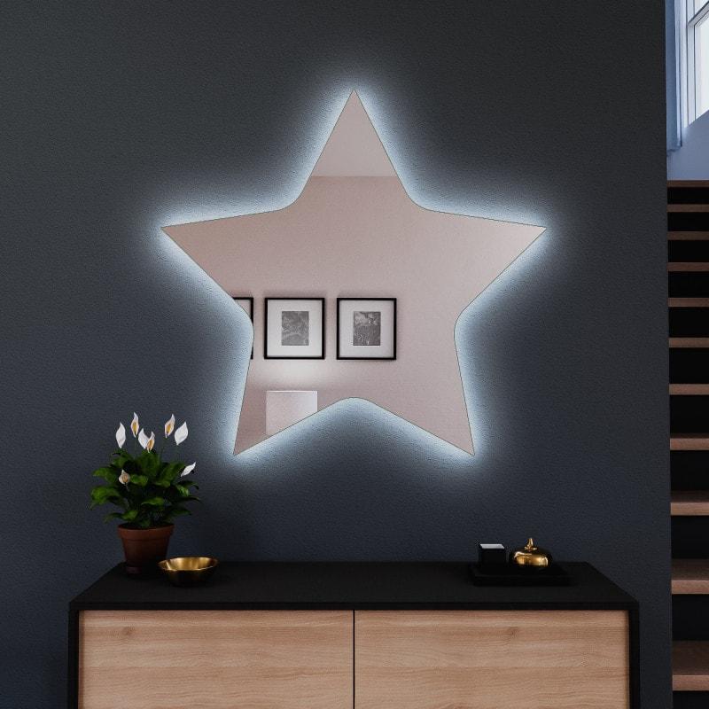 LED Spiegel Stern 3