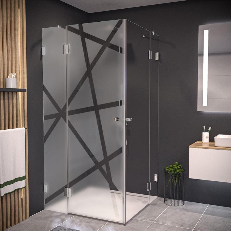 Design Duschkabine Glas Eckeinstieg AREA 8/209