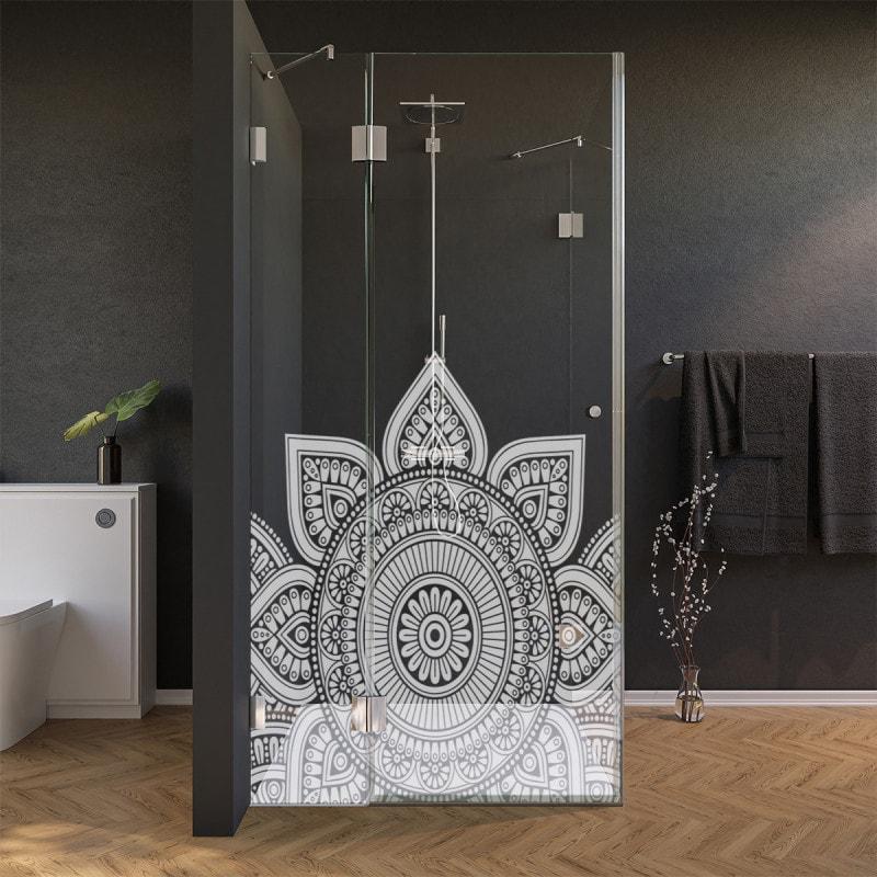 Glas Duschkabine Tür seitlich mit Motiv MANDALA 1/210