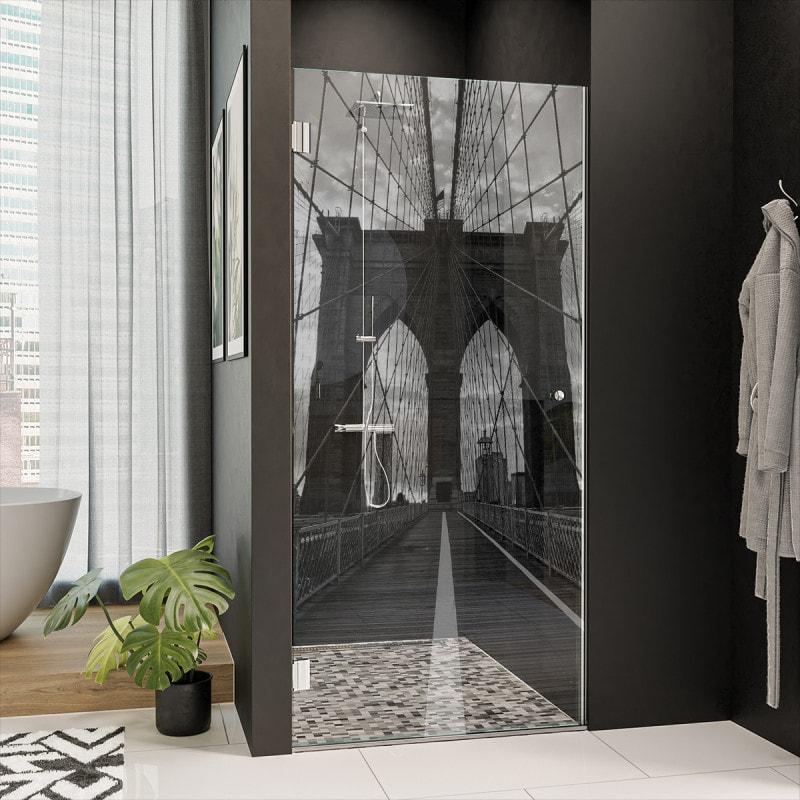 Dusche Nischentür mit Motiv BROOKLYN BRIDGE 101