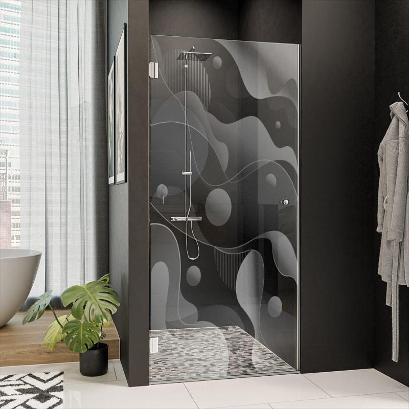 Dusche Echtglas-Tür nach Maß DESIGN 4/101