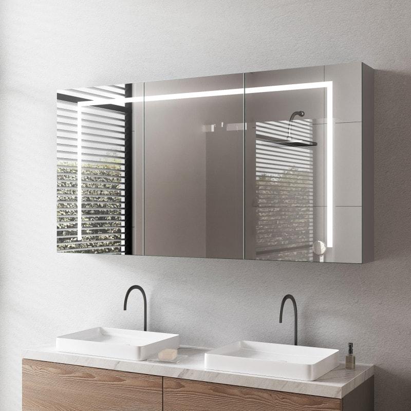 Aluminium Spiegelschrank mit Licht - Ems Aluminium Spiegelschrank mit Licht - Ems