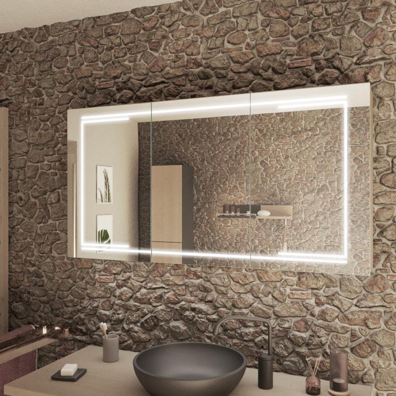 Kairo - LED Spiegelschrank fürs Badezimmer kaufen | Spiegel21 Kairo - LED Spiegelschrank fürs Badezimmer kaufen | Spiegel21
