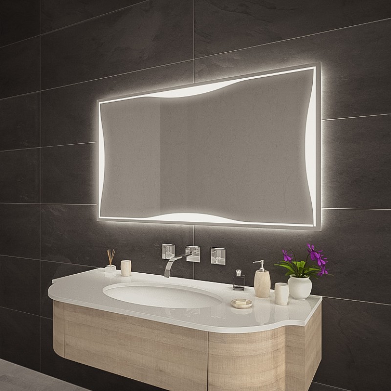 Badezimmerspiegel mit LED Beleuchtung - F569L4