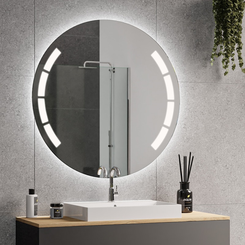 Badspiegel rund mit Beleuchtung - BIANCA