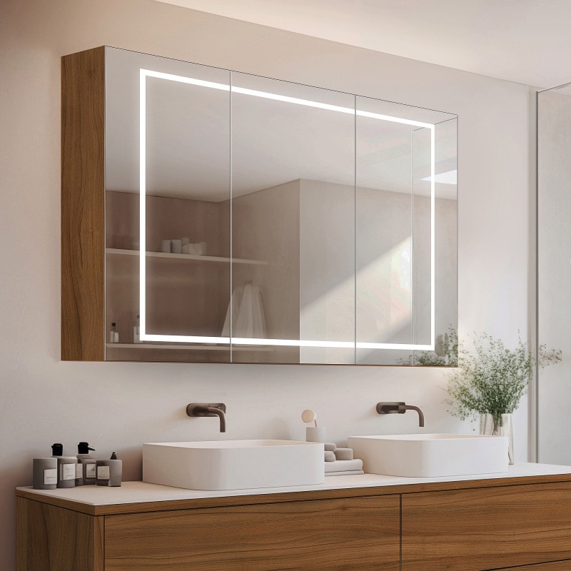 Spiegelschrank fürs Bad mit LED Licht - CHICAGO