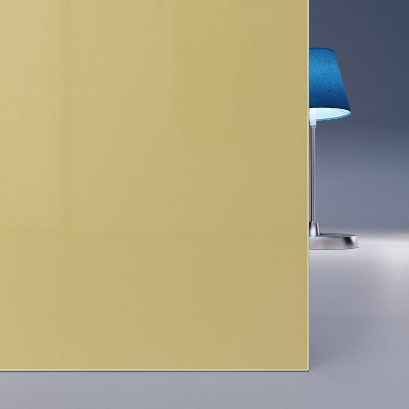 Beige / braun lackiertes ESG Glas nach Maß 4mm