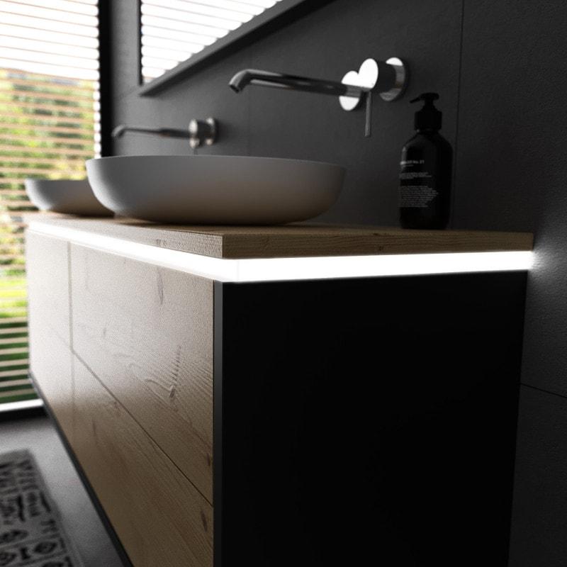 Waschtischunterschrank mit LED-Ambientebeleuchtung