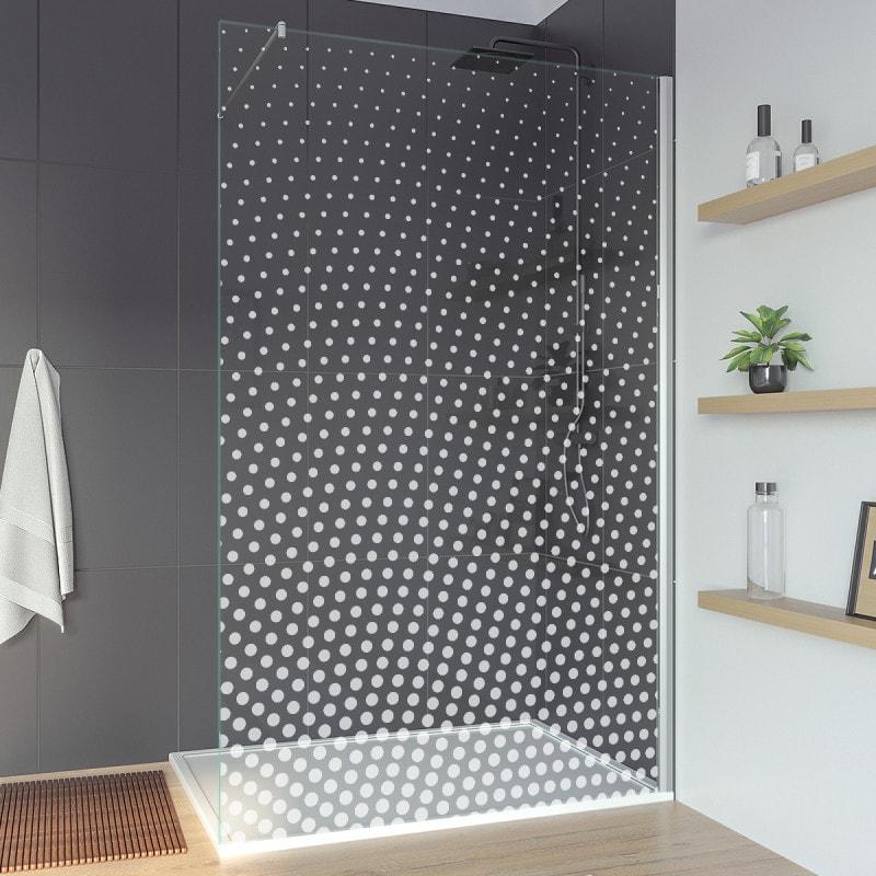 Design Glaswand Dusche mit Motiv DOT 1T