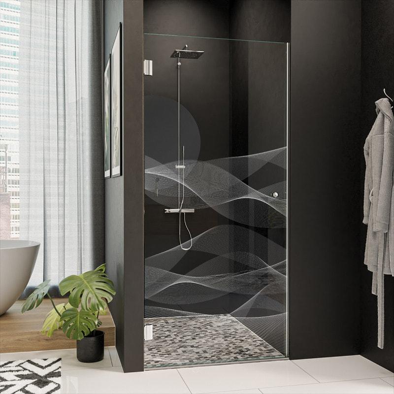 Dusche Glas Nischentür mit Dekor ARRAY 2/101 Dusche Glas Nischentür mit Dekor ARRAY 2/101
