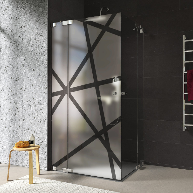 Design Duschkabine Glas Eckeinstieg AREA 8/209