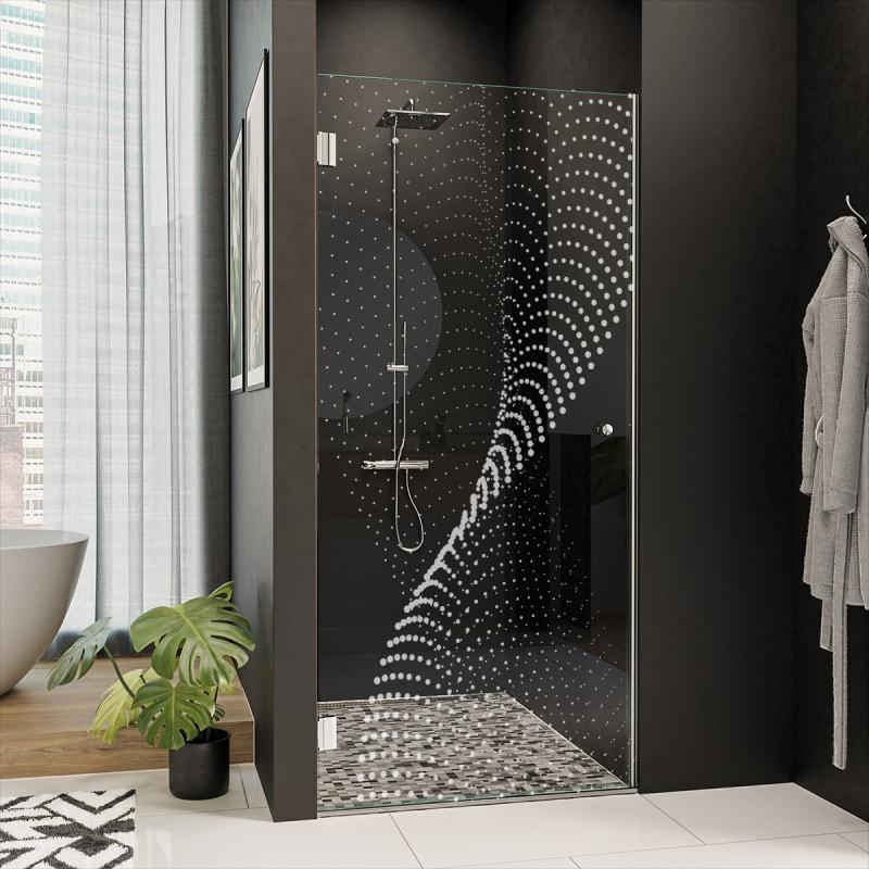 Duschkabinentür Echtglas mit Dekor DOT 8/101 Duschkabinentür Echtglas mit Dekor DOT 8/101
