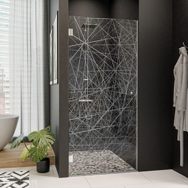 Glastür für die Dusche mit Dekor DESIGN 2/101