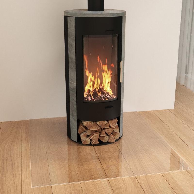 Funkenschutz aus ESG Weißglas 6 mm Funkenschutz aus ESG Weißglas 6 mm