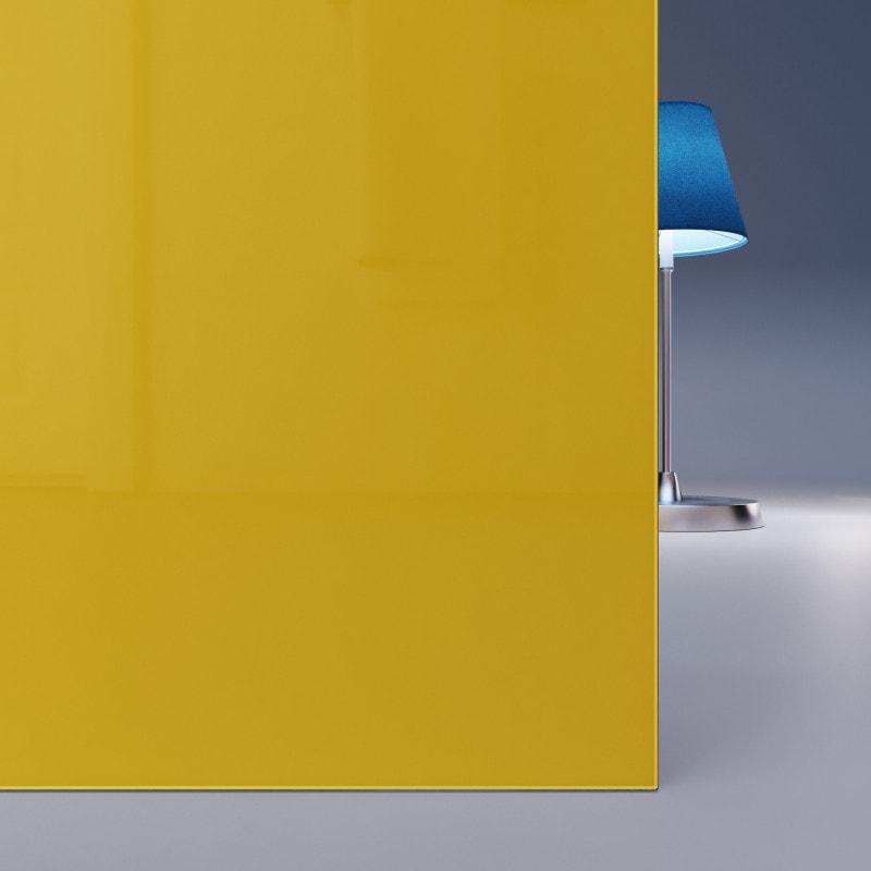 Gelb lackiertes ESG Glas nach Maß 4mm Gelb lackiertes ESG Glas nach Maß 4mm