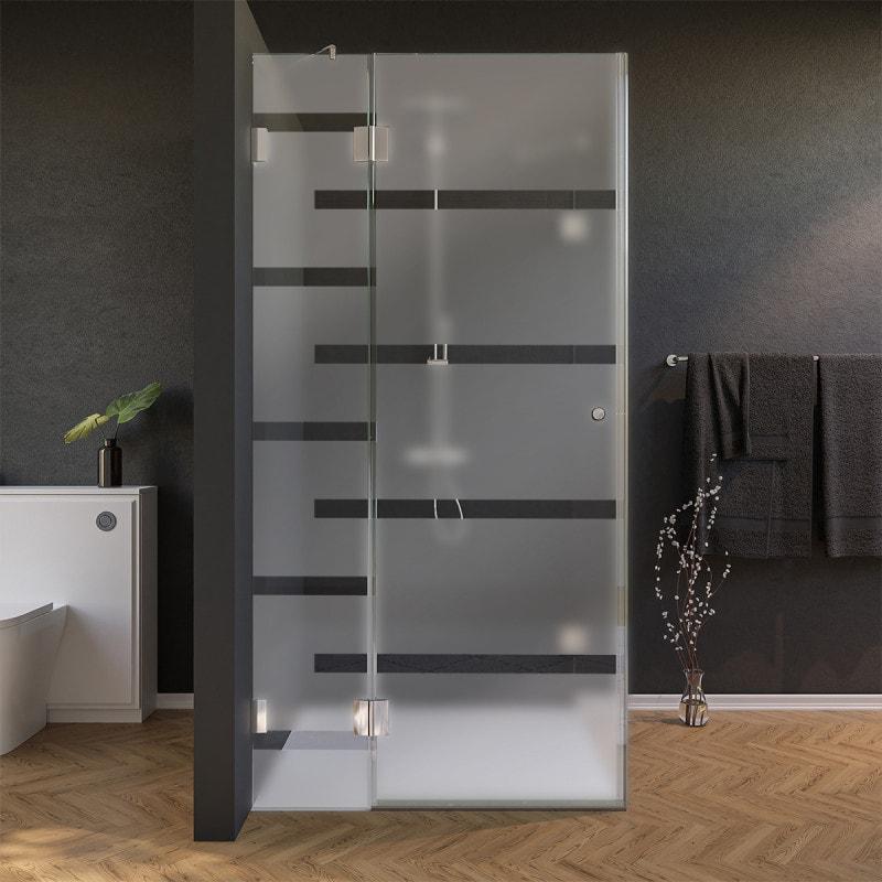 Duschkabine nach Maß Glas satiniert, Tür seitlich AREA 7/210