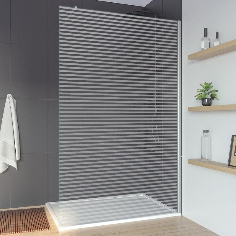 Glas Duschtrennwand nach Maß kaufen Linea 6 Spiegel21
