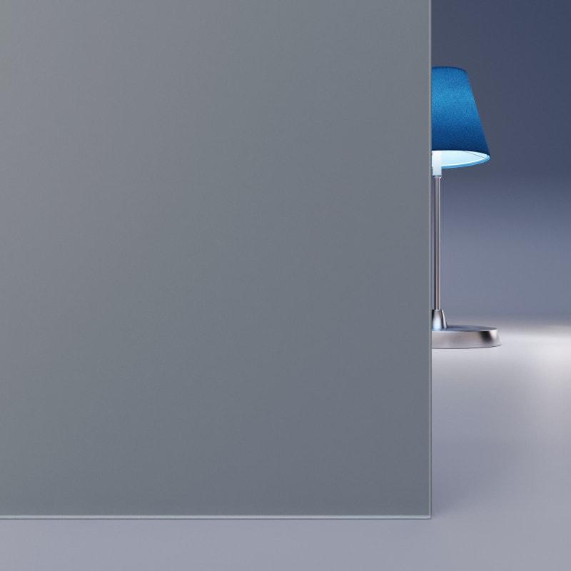 Grau lackiertes ESG Glas SATINATO 4mm