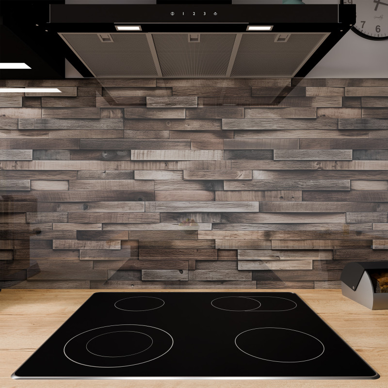 Küchenrückwand ESG Glas 6mm mit keramischen Farbdruck HARTWOOD