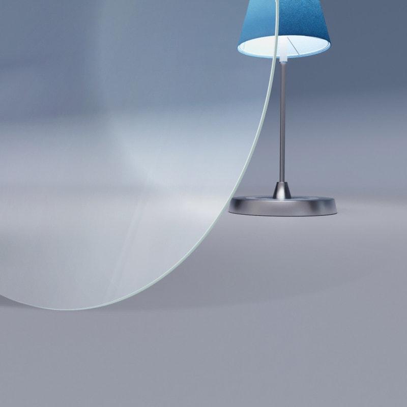 Runde Glasplatte ESG Weißglas 4 mm