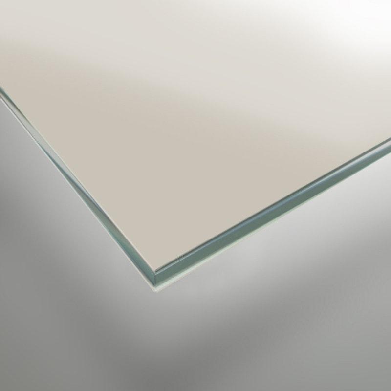 Lackiertes Glas - Cremeweiß / Weiß - REF 1013, 6mm