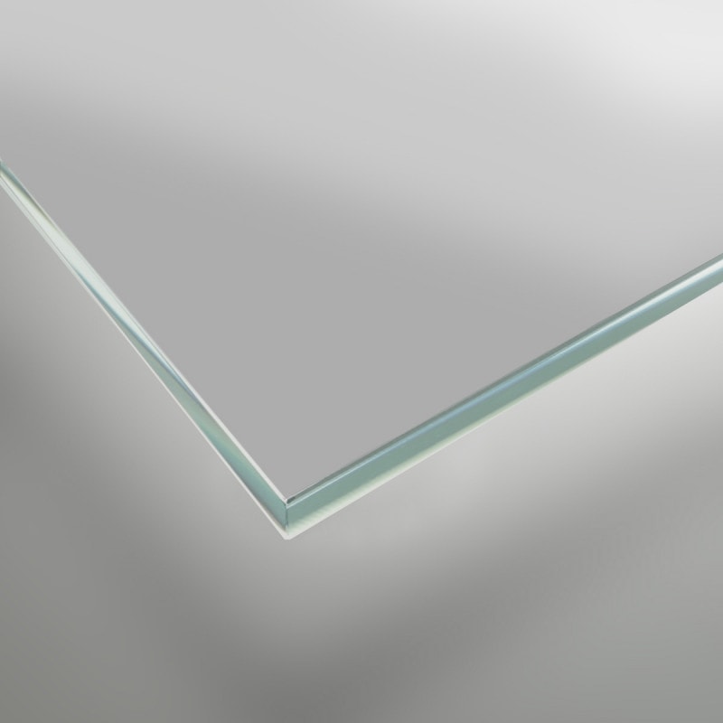 Lackiertes Glas - Metall-Grau / Silber - REF 9006, 6mm