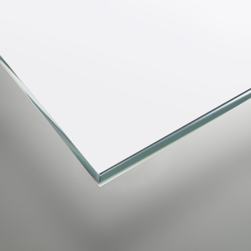 Lackiertes Glas - Weiß / Alpinweiß - REF 9003, 6mm