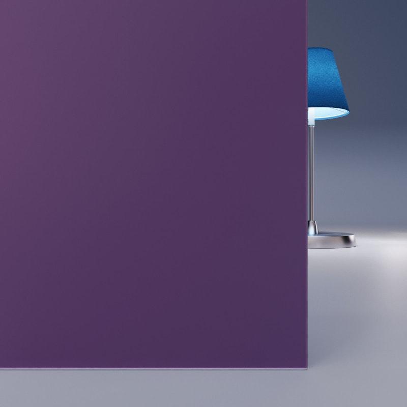 Lila / Violett lackiertes ESG Glas SATINATO 4mm