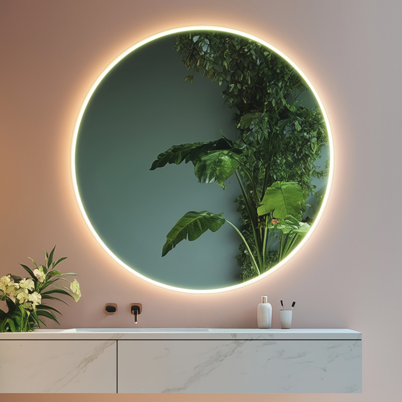 Runder LED Spiegel Smart Home KNX/Dali - HELENA SH