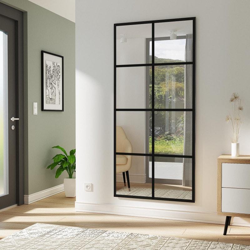 Spiegel in Fensteroptik schwarz Teillack F621TL Spiegel in Fensteroptik schwarz Teillack F621TL