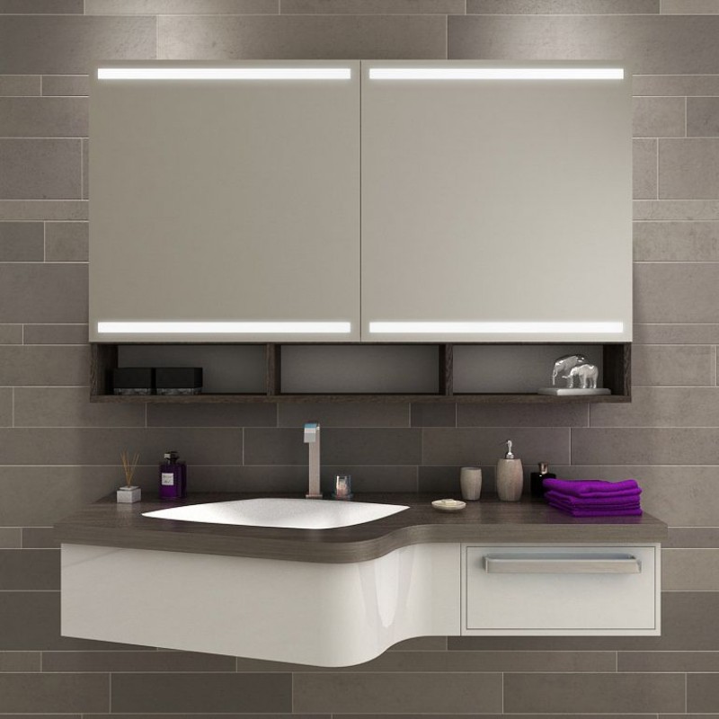 Spiegelschrank Badezimmer LED - BARBADOS