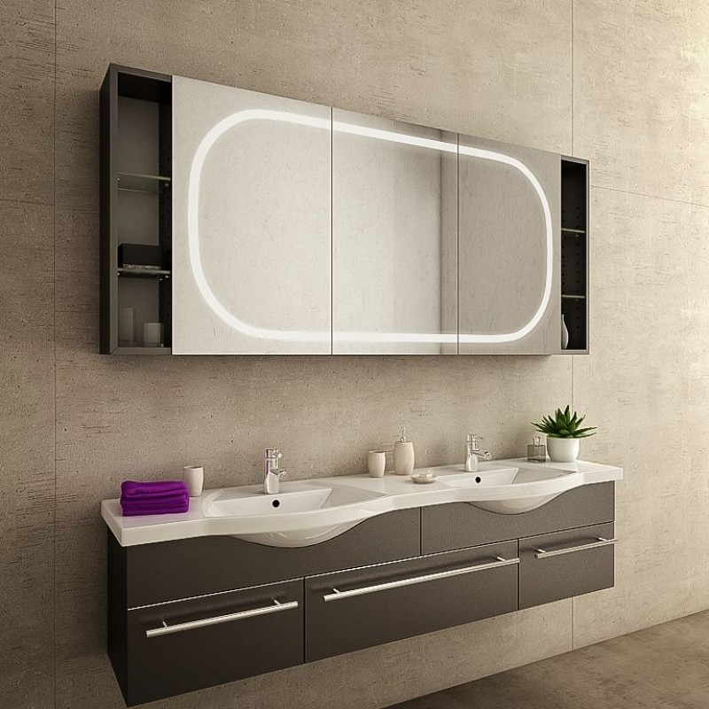 Aktuelle Informationen finden Sie unter Bad Spiegelschrank beleuchtet Lugano - | Spiegel21 kaufen