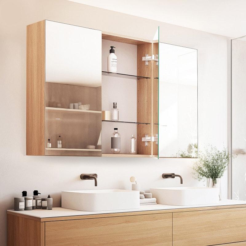 Spiegelschrank mit Soft-Close-Scharnieren