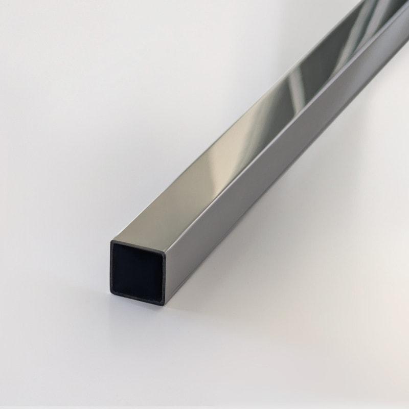 Rohr quadratisch Chrom für Stabilisationsstange 19x19 mm, 2,05 m Länge