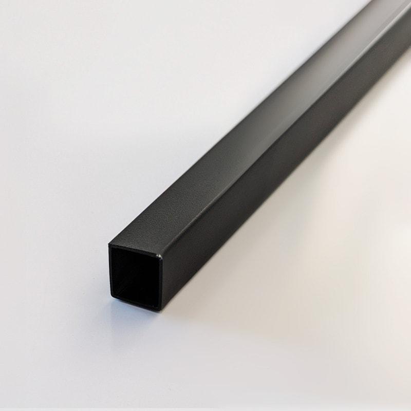 Rohr quadratisch Schwarz für Stabilisationsstange 19x19 mm, 2,05 m Länge