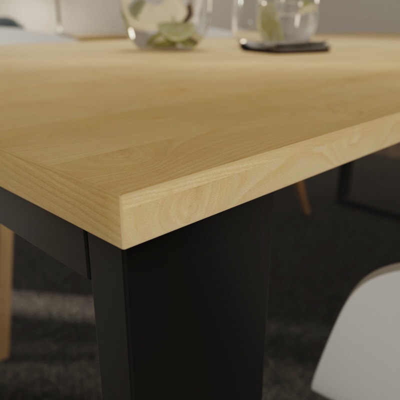 Tischplatte Ahorn Holz-Dekor 19 mm, Schreibtisch-/ Esstischplatte