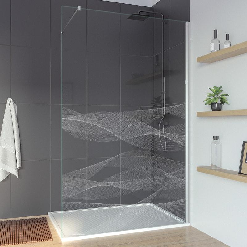 Trennwand für Walk-in Dusche aus Glas ARRAY 2T