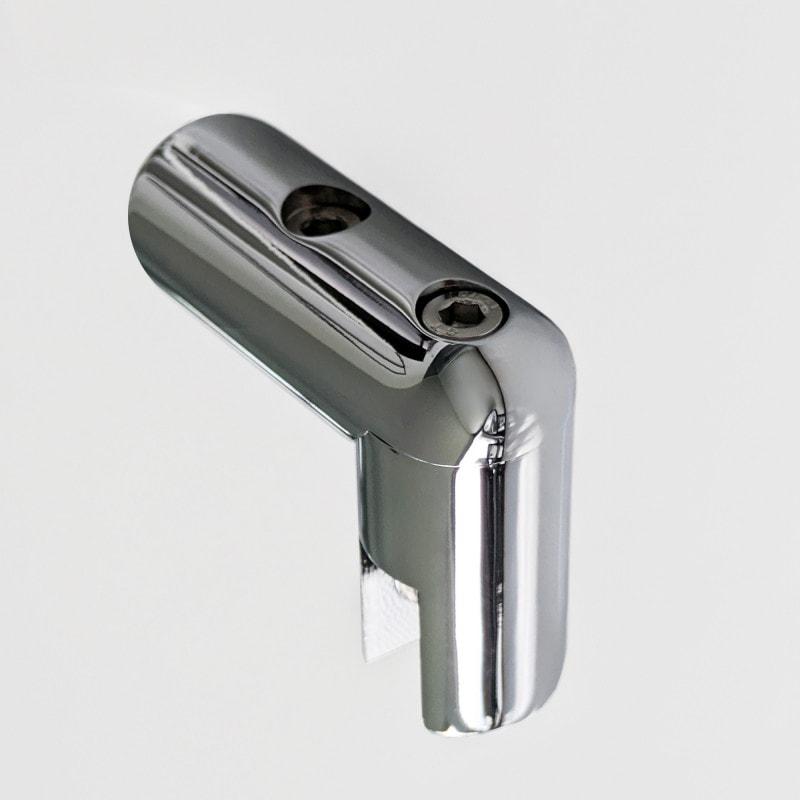 Glasanschluss Rund Chrom drehbar für Ø12 mm Stabistange und bis 10 mm Glasstärke geeignet