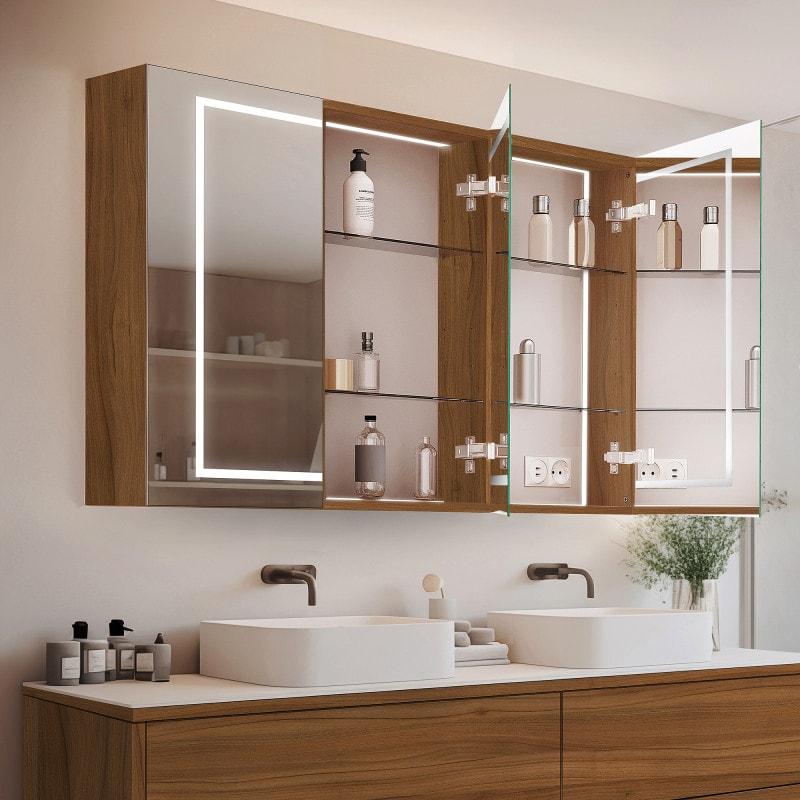 DesignSpiegelschrank mit LED Licht, Maßanfertigung CHICAGO DesignSpiegelschrank mit LED Licht, Maßanfertigung CHICAGO