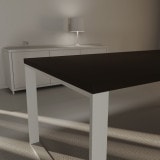 Tischplatte schwarz 38 mm, Schreibtisch-/ Esstischplatte