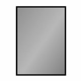 (800mm x 1800mm) Spiegel mit Rand schwarz Teillack F620TL