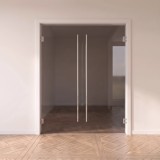 Doppel-Pendeltür aus Glas ESG 8mm