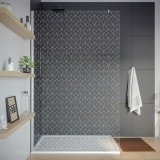 Glas Seitenwand für begehbare Dusche ART DECO 1 Glas Seitenwand für begehbare Dusche ART DECO 1